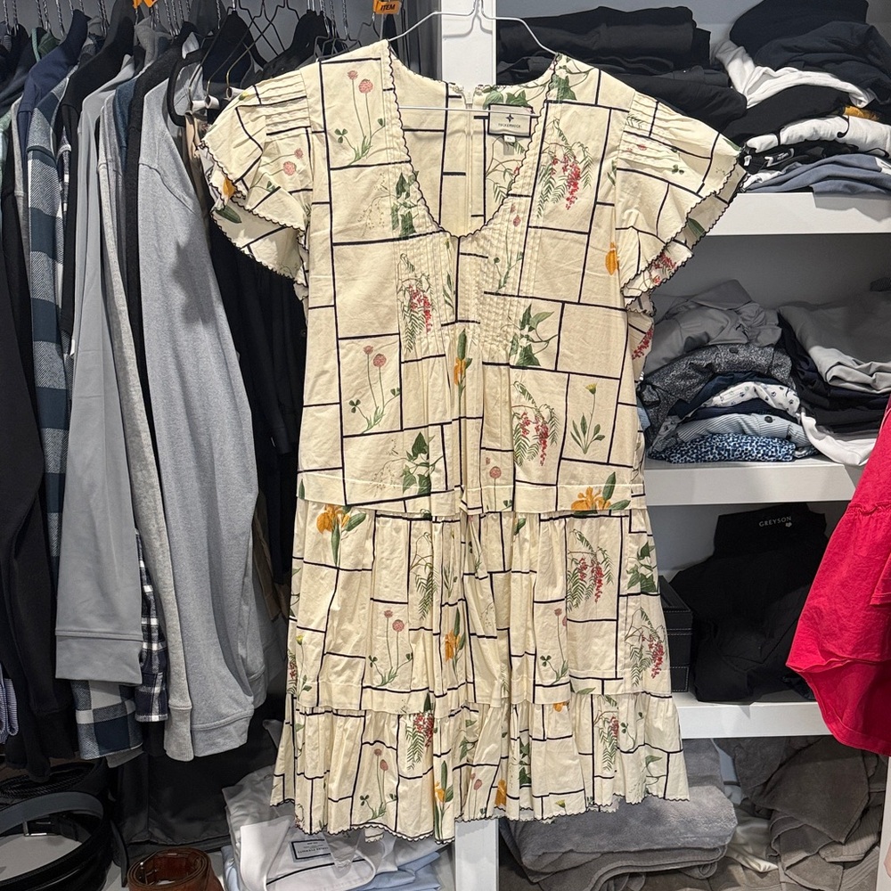 Tuckernuck Cream Floral Mini Dress